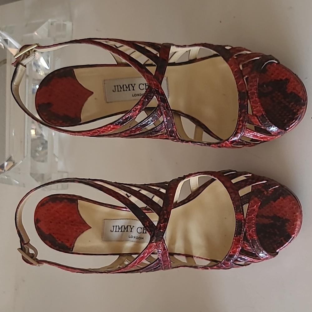 JIMMY CHOO Python Sandals - Picture 15 of 16